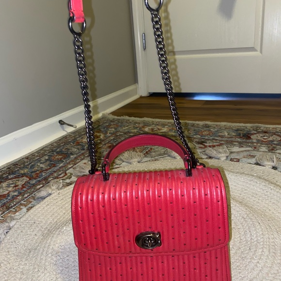 Coach red crossbody - Picture 3 of 5